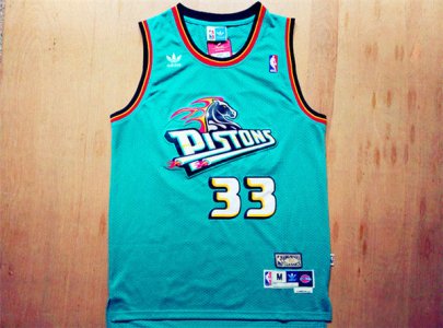 Maillot De Basket Detroit Pistons Grant Hill 33 Retro Engrener Light Vert